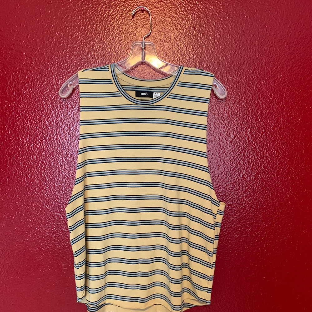 BDG Yellow and Blue Muscle Tank